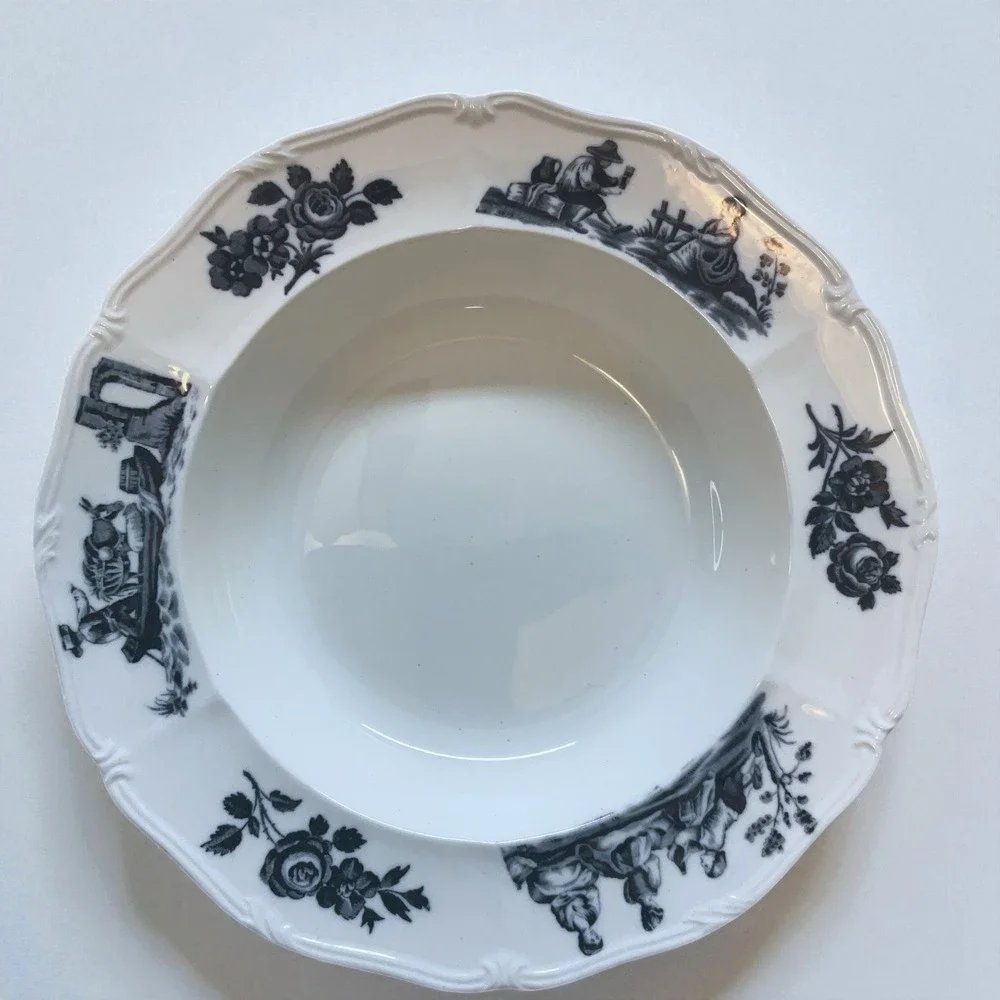 Vintage Wedgwood Bone China England‎ Soup Plates Set Of 2 Etruria